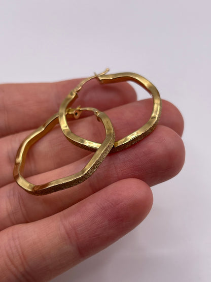 9ct gold Creole earrings