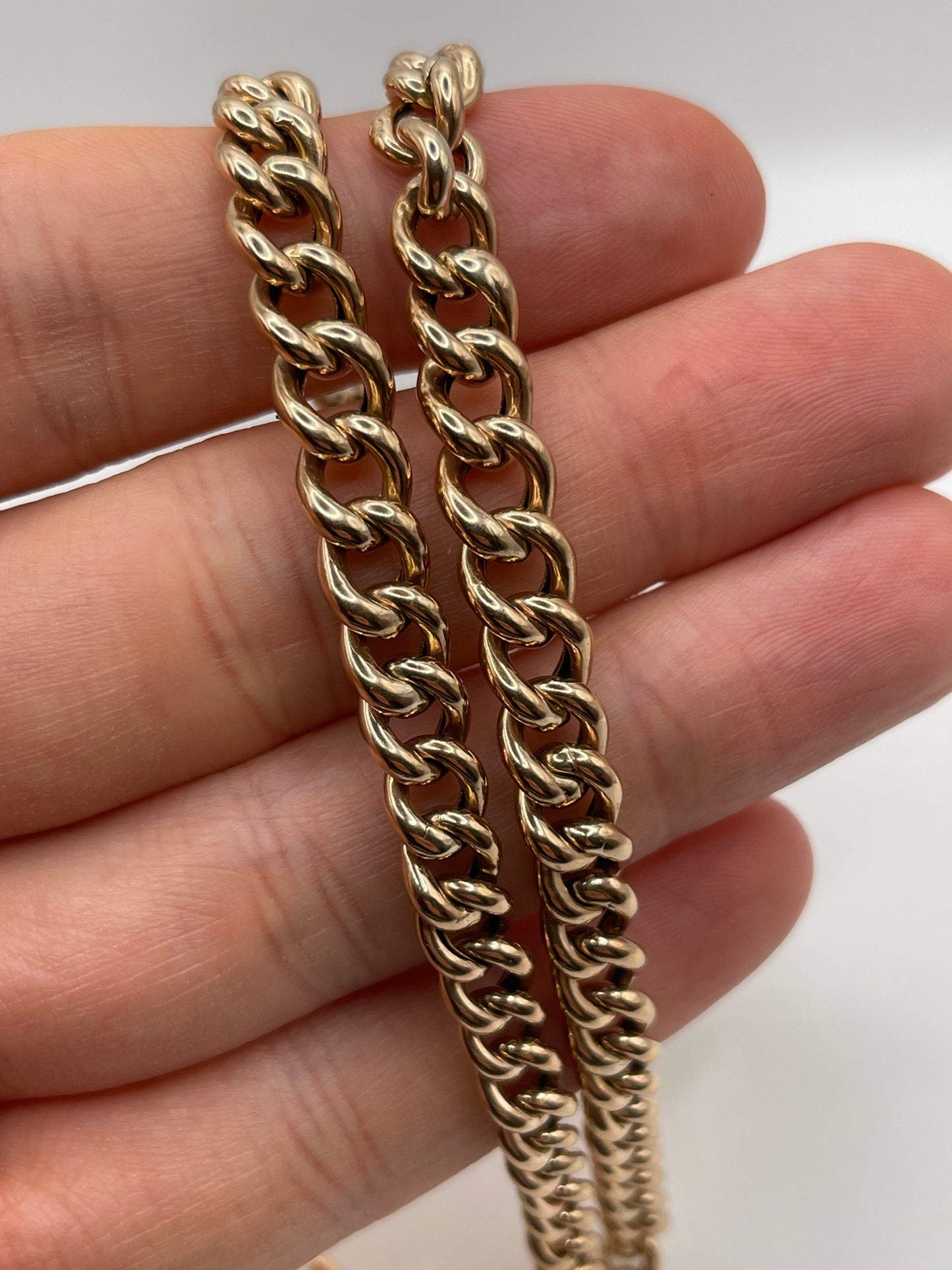 9ct rose gold chain 446