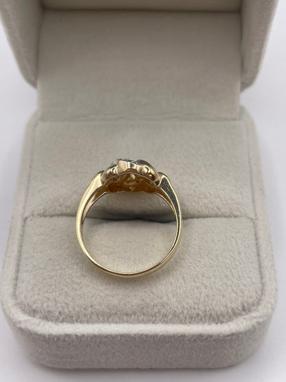 9ct gold diamond ring