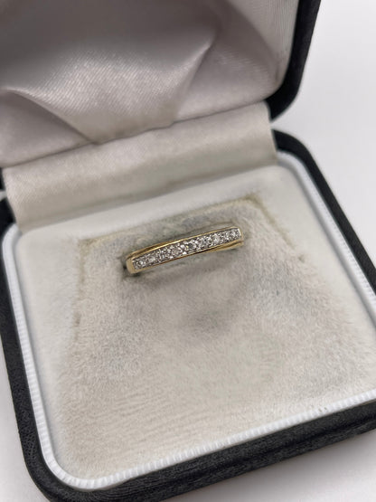 9ct gold diamond ring