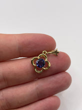 Load image into Gallery viewer, 9ct gold blueberry quartz pendant
