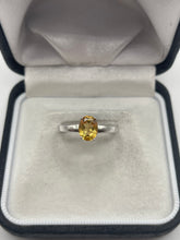 Load image into Gallery viewer, Silver citrine ring
