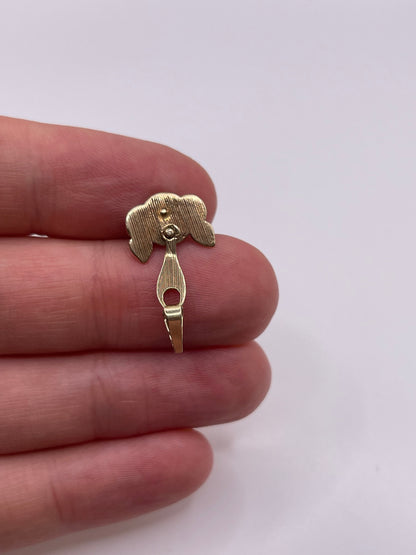 9ct gold cat charm