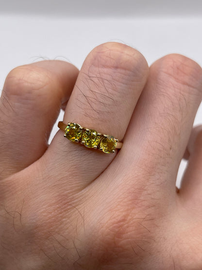 9ct gold sphene ring