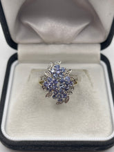 Load image into Gallery viewer, 9ct gold tanzanite and diamond ring
