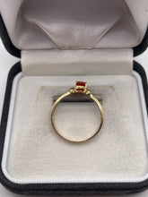 Load image into Gallery viewer, 9ct gold fire opal ring
