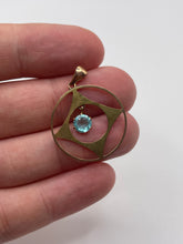 Load image into Gallery viewer, Antique 9ct gold paste pendant

