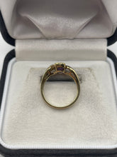 Load image into Gallery viewer, 9ct gold amethyst and diamond ring
