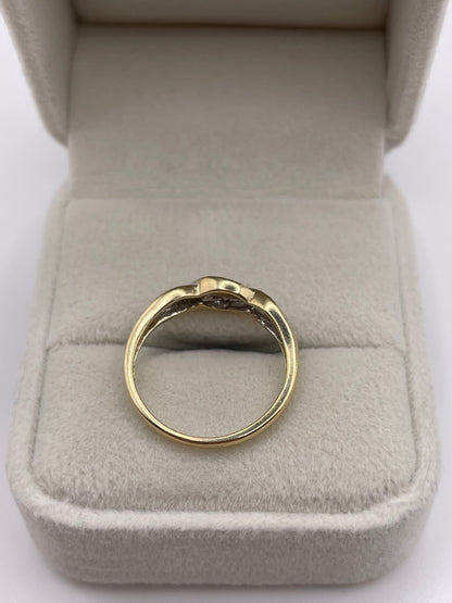 9ct gold diamond ring
