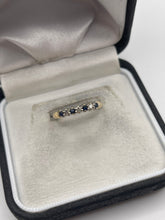 Load image into Gallery viewer, 9ct gold sapphire and diamond ring
