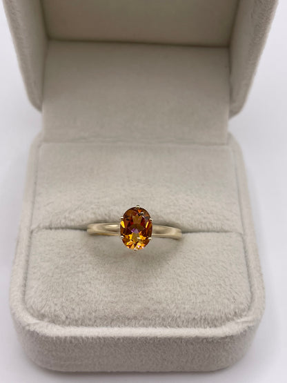 9ct gold topaz ring