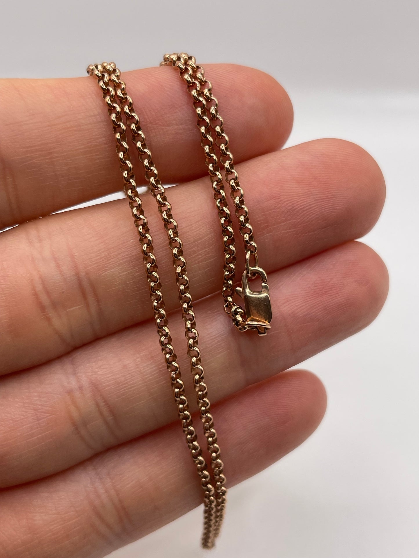 9ct rose gold chain 468