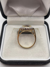 Load image into Gallery viewer, 9ct gold amethyst and diamond ring
