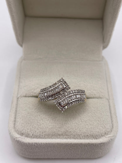 9ct gold diamond cluster ring