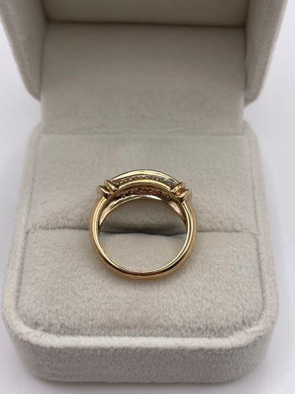 9ct gold sapphire and diamond ring