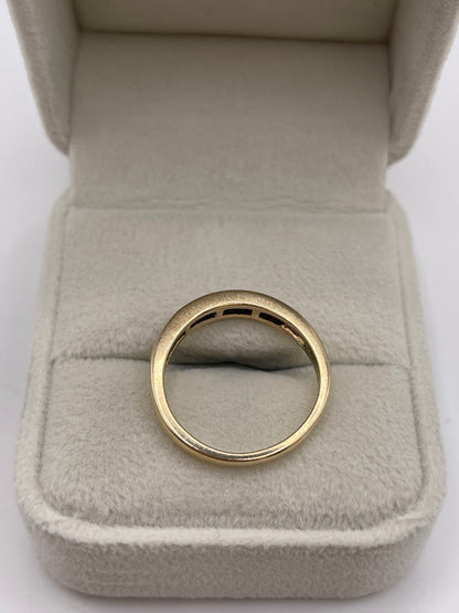 9ct gold ruby and diamond ring