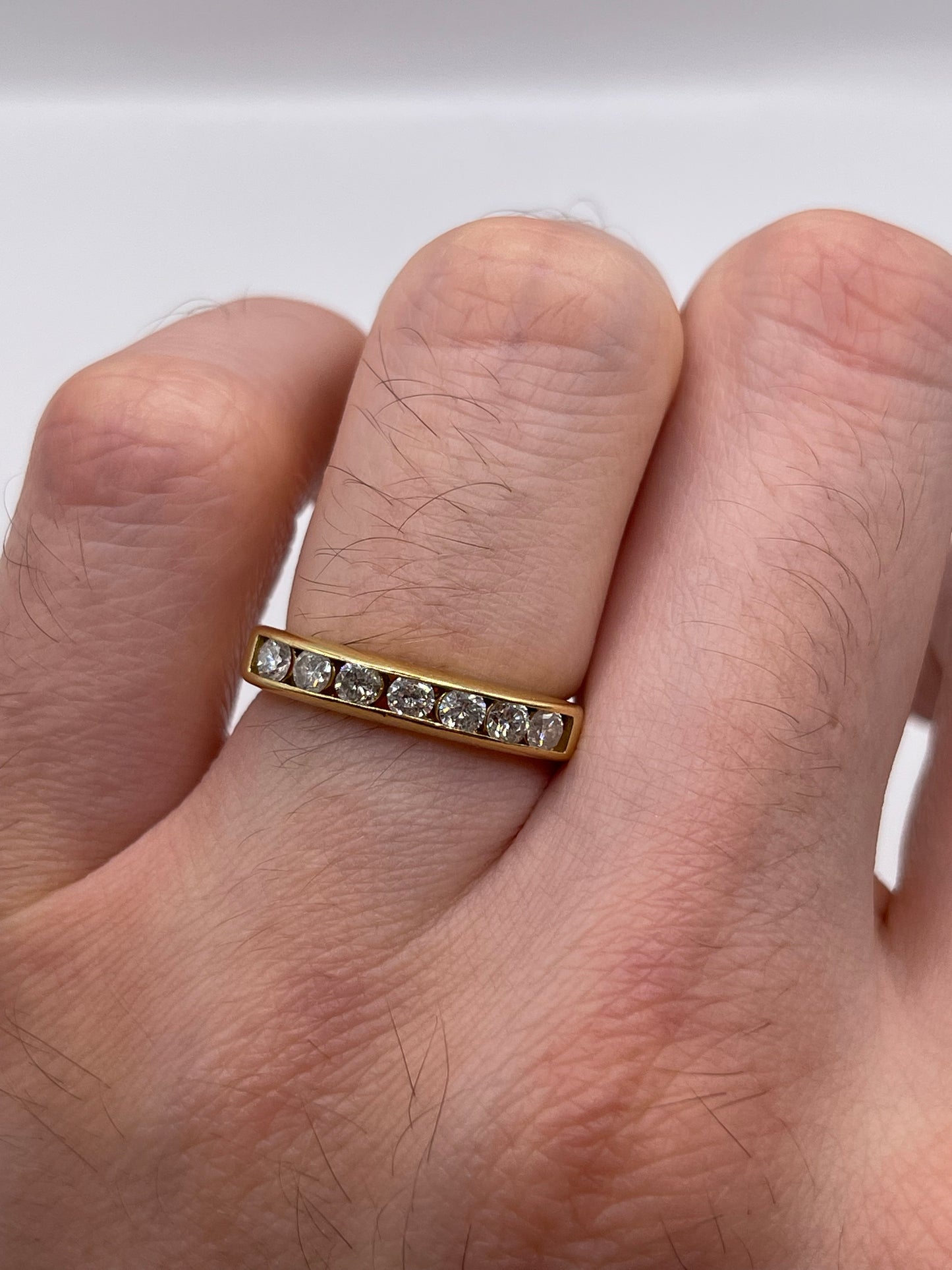 18ct gold 50 point diamond ring
