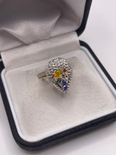 Load image into Gallery viewer, 9ct gold multi gemstone ring
