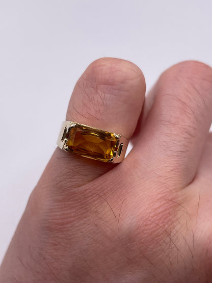 9ct gold citrine ring