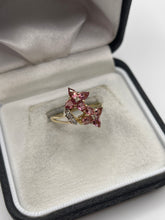 Load image into Gallery viewer, 9ct gold tourmaline and diamond ring
