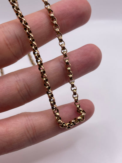9ct rose gold chain 196