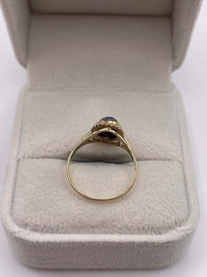 9ct gold lapis lazuli ring
