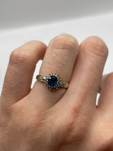 Load image into Gallery viewer, 9ct gold sapphire and diamond ring
