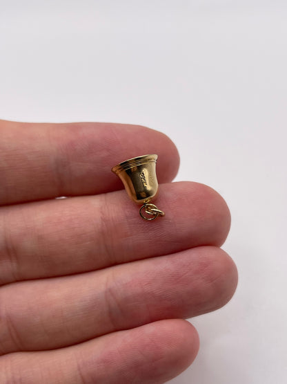 9ct gold bell charm