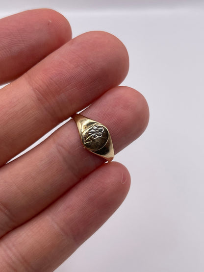 9ct gold signet ring