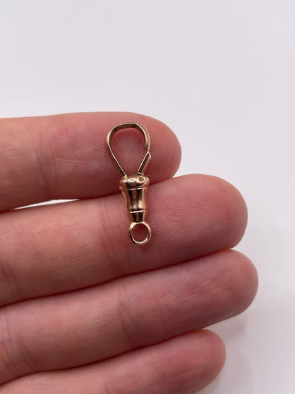 9ct rose gold dog clip 6