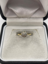 Load image into Gallery viewer, 18ct gold diamond cluster ring

