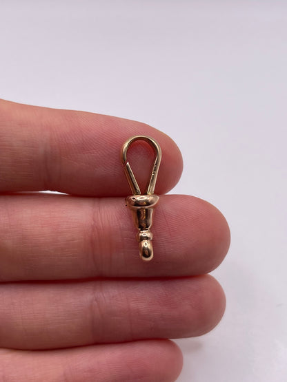 9ct rose gold dog clip 5
