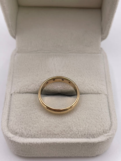 9ct gold diamond ring