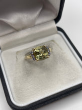 Load image into Gallery viewer, 9ct gold quartz and tanzanite ring
