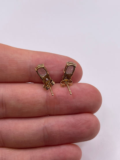 9ct gold topaz earrings
