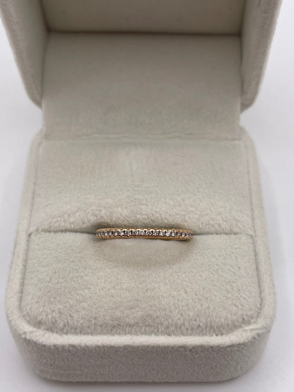 18ct rose gold diamond eternity ring