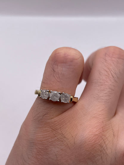 9ct gold diamond ring