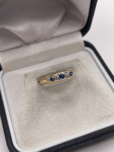 Load image into Gallery viewer, 18ct gold sapphire and diamond ring
