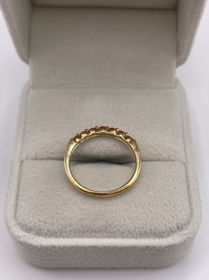 9ct gold fire opal ring