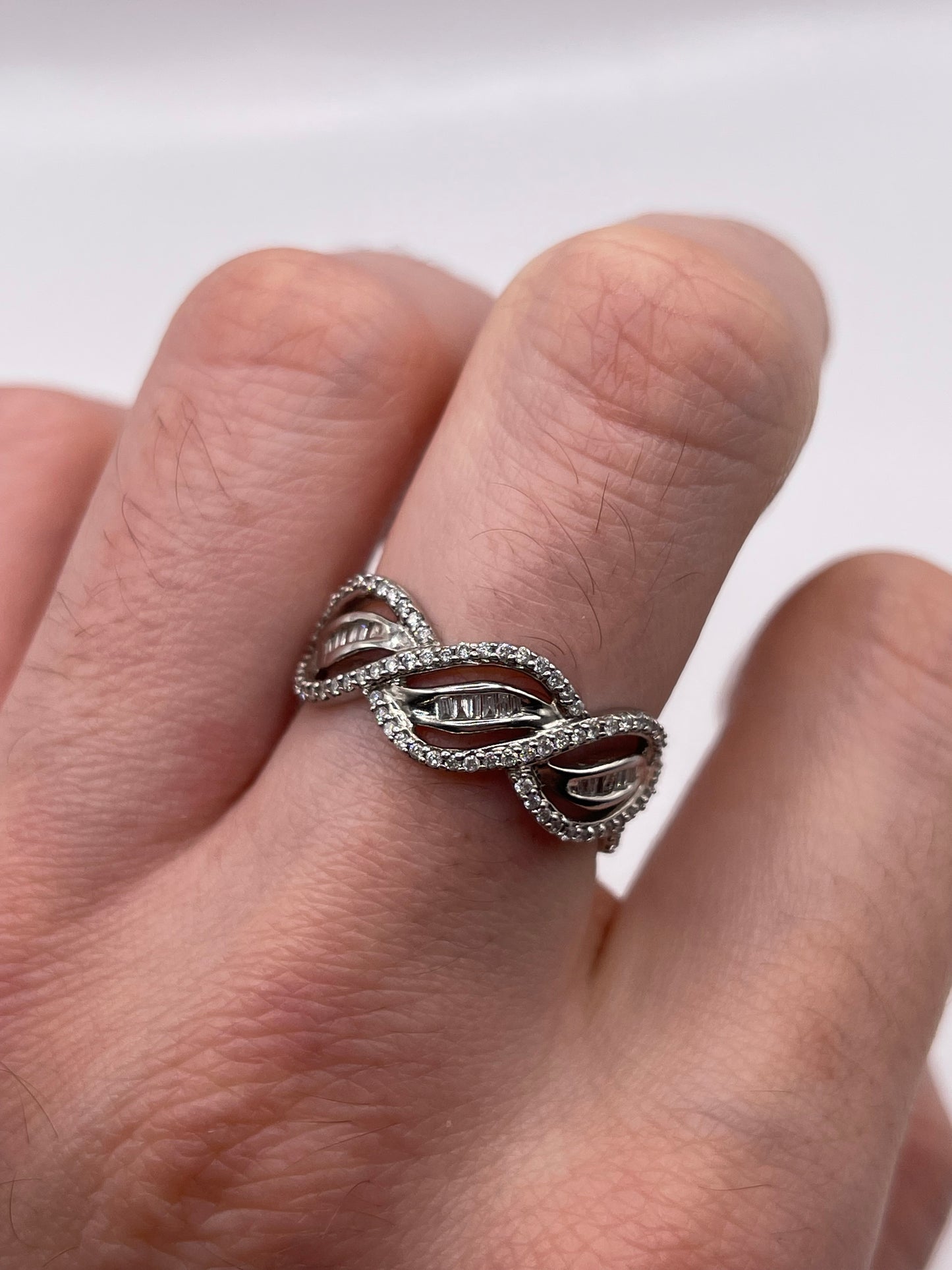 18ct white gold diamond eternity ring