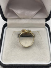 Load image into Gallery viewer, 9ct gold double snake ring
