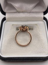 Load image into Gallery viewer, 14ct rose gold spinel and diamond ring
