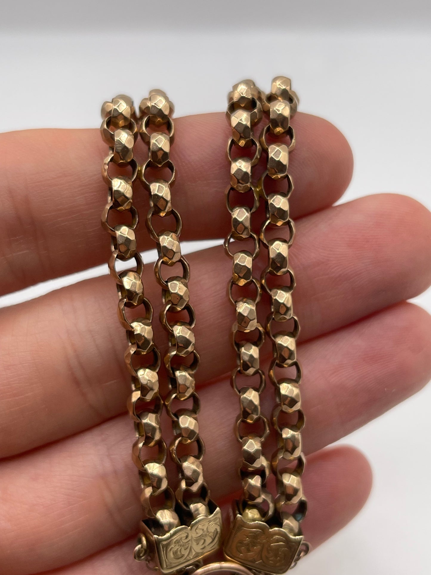 Antique 9ct rose gold bracelet