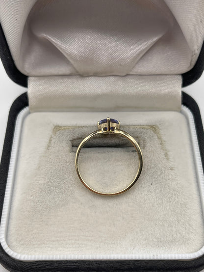 9ct gold tanzanite ring
