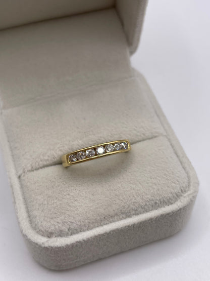 18ct gold 50 point diamond ring