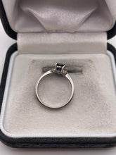 Load image into Gallery viewer, 9ct white gold kyanite and diamond ring
