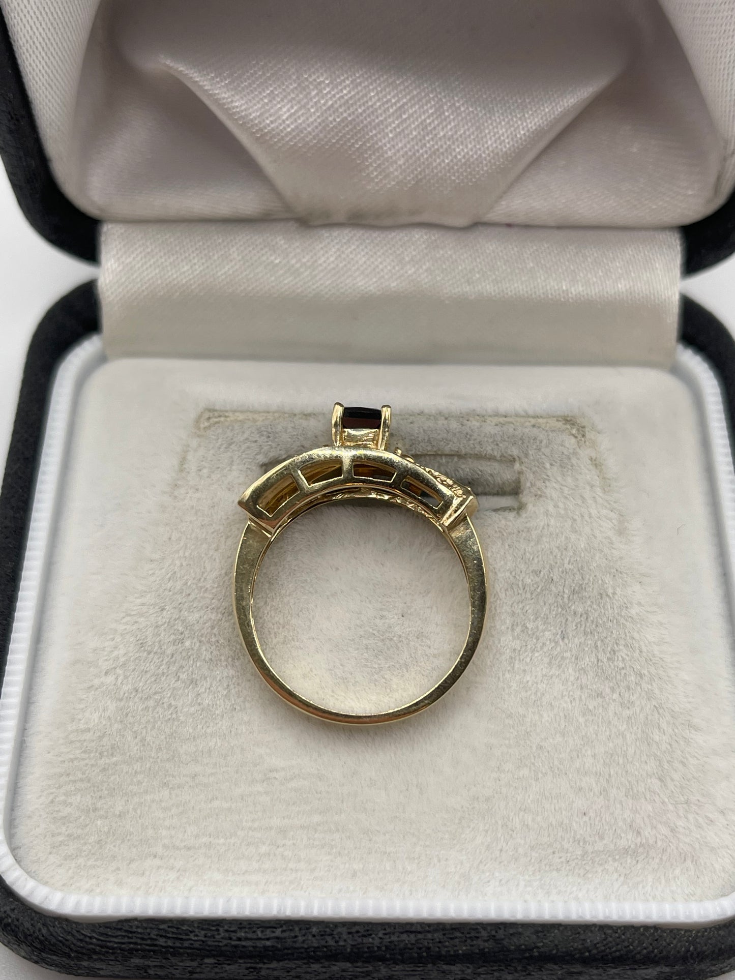 9ct gold diamond cluster ring