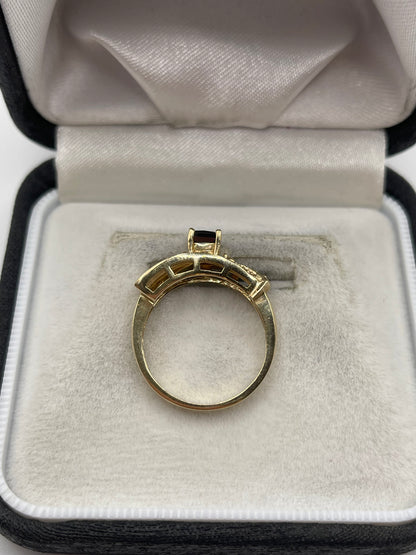 9ct gold diamond cluster ring