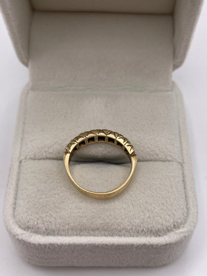 9ct gold diamond ring