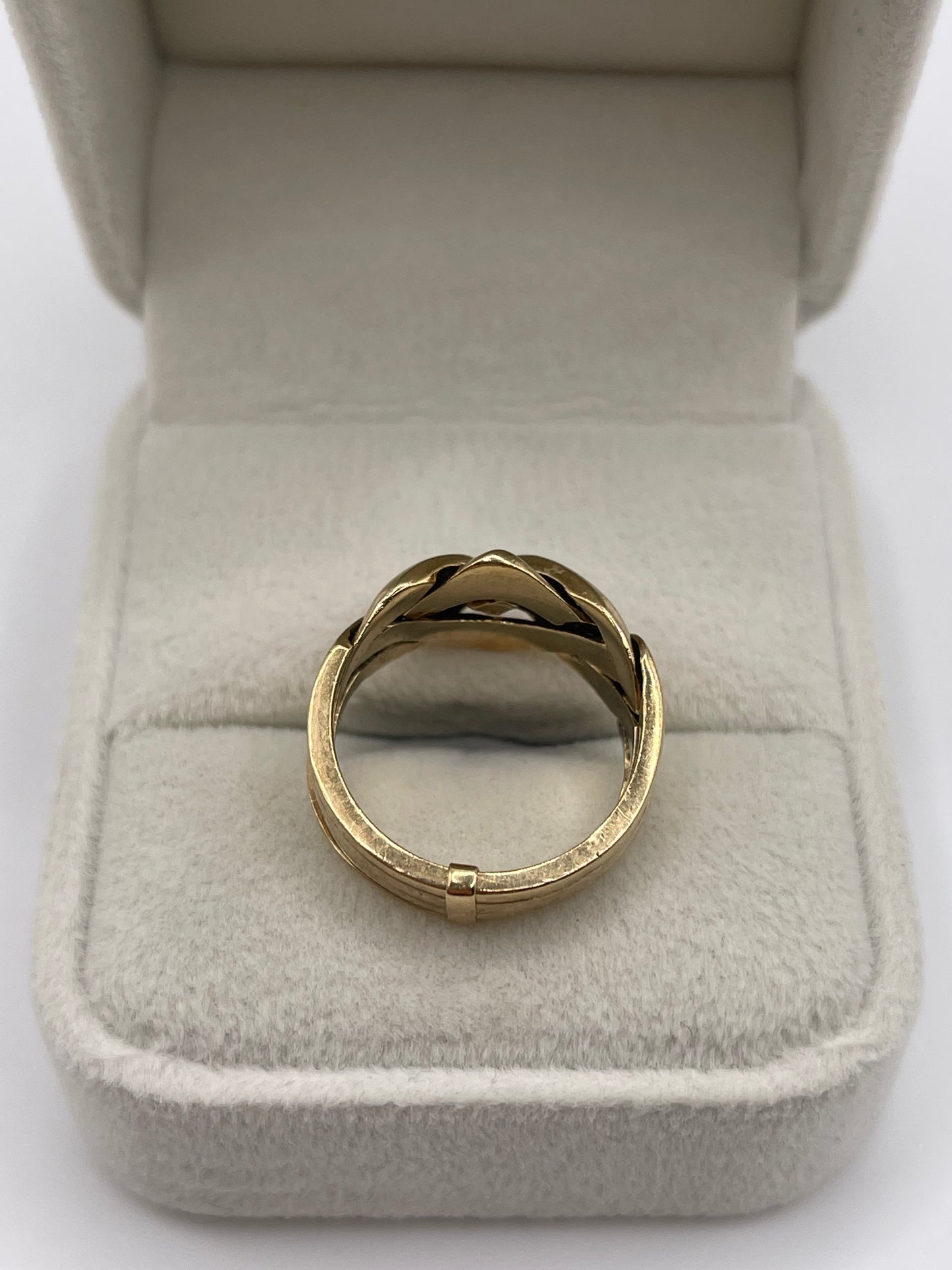 9ct gold puzzle ring